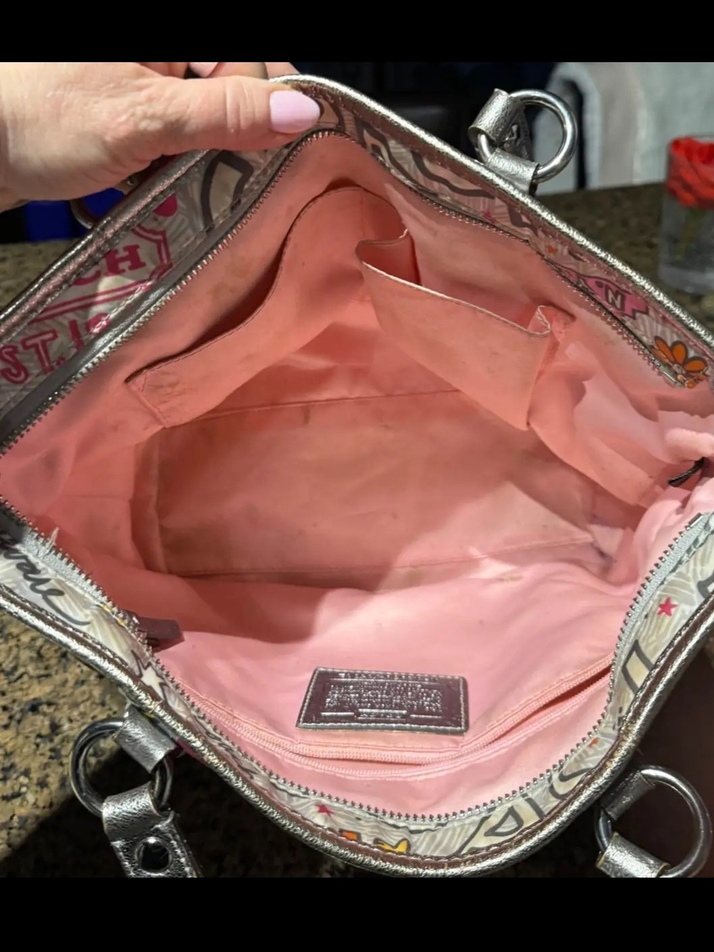 Coach Poppy Butterfly Tote - Picture 4 of 4